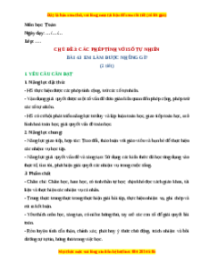 Giáo án Em làm được những gì? Toán lớp 4 Chân trời sáng tạo