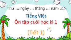 Giáo án Powerpoint Ôn tập cuối học kì 1 Tiếng việt lớp 4 Chân trời sáng tạo