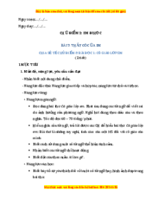 Giáo án Thầy cô của em Tiếng việt 2 Cánh diều