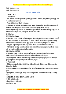 Giáo án Bài 25 KHTN 6 Chân trời sáng tạo (2024): Vi khuẩn