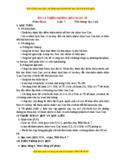 Giáo án Bài 23 Địa lí 7 Chân trời sáng tạo: Thiên nhiên châu Nam Cực
