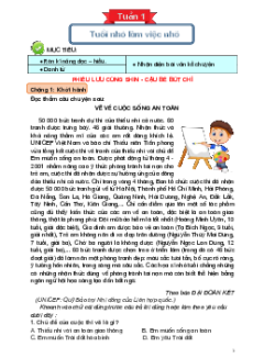 Bài tập cuối tuần Tiếng việt lớp 4 Chân trời sáng tạo (Học kì 1)
