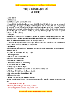 Giáo án Lịch sử 10 Cánh diều (2024): Thực hành Chuyên đề 1