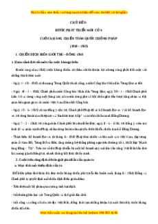 Trắc nghiệm Bước phát triển mới của cuộc kháng chiến toàn quốc chống Pháp (1950-1953) Lịch sử 12