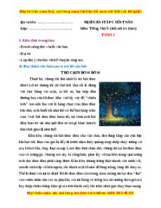 Bài tập cuối tuần Tiếng Việt lớp 5 Kết nối tri thức Tuần 2