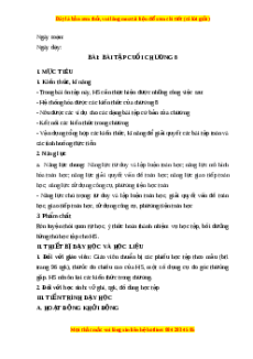 Giáo án Bài tập cuối chương 8 Toán 6 Chân trời sáng tạo