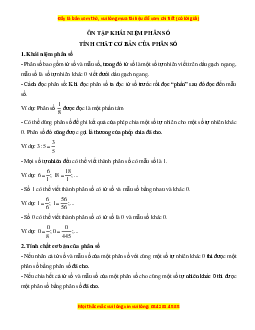 Lý thuyết Toán lớp 5 (cả năm)