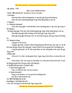 Giáo án Bài 5 Công nghệ 8 Chân trời sáng tạo: Gia công cơ khí