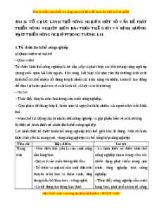 Lý thuyết Địa lý 10 Chân trời sáng tạo Bài 26: Tổ chức lãnh thổ nông nghiệp, một số vấn đề phát triển nông nghiệp hiện đại trên thế giới và định hướng phát triển nông nghiệp trong tương lai