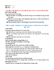 Giáo án HĐTN 10 Kết nối tri thức Chủ đề 4. Chủ động, tự tin trong học tập và giao tiếp