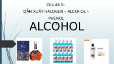 Giáo án Powerpoint Alcohol Hóa học 11 Cánh diều