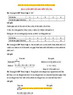 VBT Toán lớp 3 Bài 9 (Cánh diều): Gấp một số lên một số lần