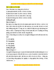Trắc nghiệm Bài 14 Địa Lí 10 Kết nối tri thức: Đất trên Trái Đất