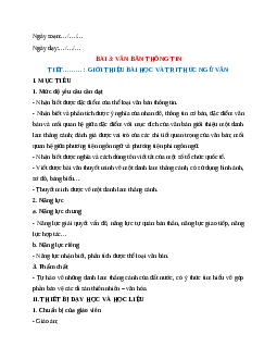 Giáo án Tri thức Ngữ văn trang 53 Ngữ Văn 9 Cánh diều