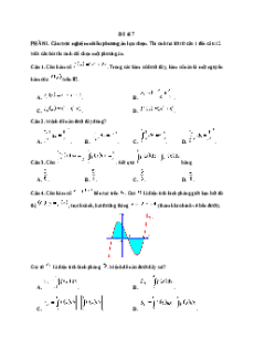 Đề thi giữa kì 2 Toán 12 Chân trời sáng tạo 2024 (Đề 7)