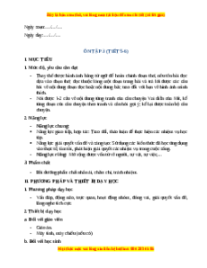 Giáo án Ôn tập 3 Tiếng Việt 2 Chân trời sáng tạo