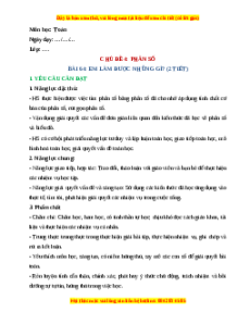 Giáo án Em làm được những gì Toán lớp 4 Chân trời sáng tạo