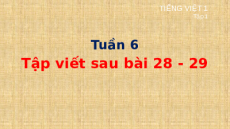 Giáo án Powerpoint Tập viết sau bài 28, 29 Tiếng việt lớp 1 Cánh diều