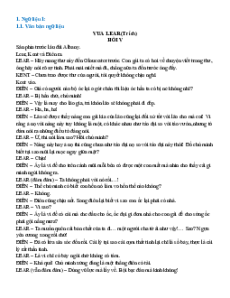 Ngữ liệu ngoài sgk lớp 9 phần Kịch