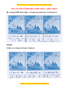 VBT Toán lớp 3 Bài 5 (Cánh diều): Ôn tập về phép nhân, bảng nhân 2, bảng nhân 5