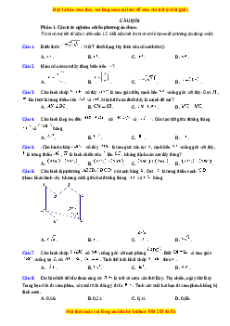 Đề thi Toán 11 Cuối kì 2 Cánh diều cấu trúc mới (Đề 4)