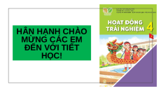 Giáo án Powerpoint Tuần 24 HĐTN lớp 4 Kết nối tri thức