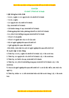 Hệ thống hóa kiến thức Công nghệ 10 Cánh diều Chủ đề 5
