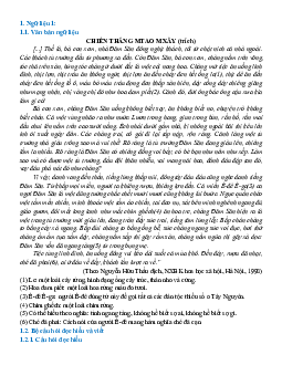 Ngữ liệu ngoài sgk lớp 10 phần Truyện sử thi