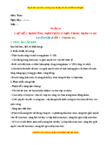Giáo án Luyện tập (Trang 62) Toán lớp 2 Cánh diều
