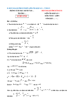 Đề thi Cuối kì 1 Toán 9 Kết nối tri thức 2024 (Đề 9)