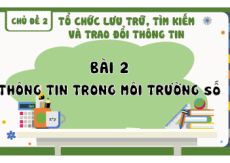 Giáo án Powerpoint Bài 2 Tin học 8 Kết nối tri thức: Thông tin trong môi trường số