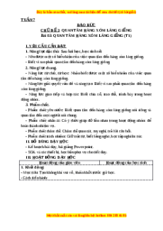 Giáo án Đạo đức lớp 3 Bài 3 Cánh diều: Em quan tâm hàng xóm làng giềng