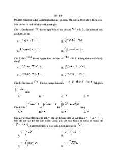 Đề thi giữa kì 2 Toán 12 Chân trời sáng tạo 2024 (Đề 9)