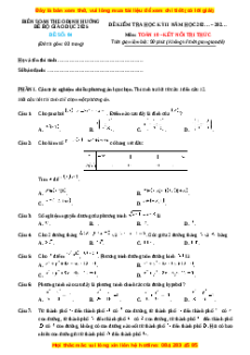 Đề thi Toán 10 Cuối kì 2 Kết nối tri thức cấu trúc mới (Đề 4)