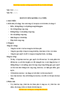 Giáo án Bài tập cuối chương 4 Toán 11 Cánh diều