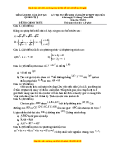 Đề thi vào 10 môn Toán tỉnh Quảng  (Hệ không chuyên) năm 2021