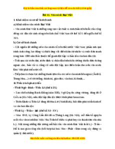 Lý thuyết Lịch sử 10 Kết nối tri thức Lịch sử 10 Kết nối tri thức Bài 12: Văn minh Đại Việt