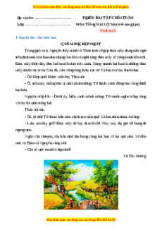 Bài tập cuối tuần Tiếng việt lớp 2 Tuần 25 Chân trời sáng tạo (có lời giải)