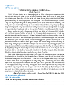 Ngữ liệu ngoài sgk lớp 9 phần Văn bản nghị luận