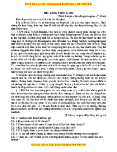 Phiếu bài tập Tuần 1 Địa đàng trần gian Ngữ văn 7