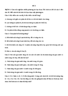 Đề thi Cuối kì 1 Vật lí 12 Cánh diều (Đề 3)