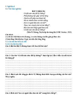 Ngữ liệu ngoài sgk lớp 8 phần Thơ trào phúng