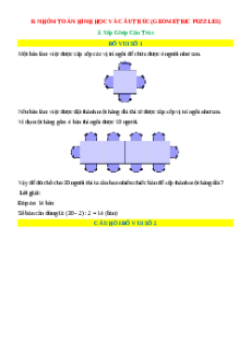 Xếp ghép cấu trúc - Toán đố, Toán IQ (có lời giải)