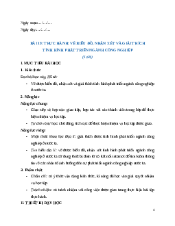 Giáo án Bài 19 Địa lí 12 Chân trời sáng tạo (2024): Thực hành
