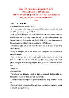 Giáo án Bài 9 Lịch sử 12 Cánh diều (2024): Đấu tranh bảo vệ Tổ quốc từ sau tháng 4 năm 1975 đến nay