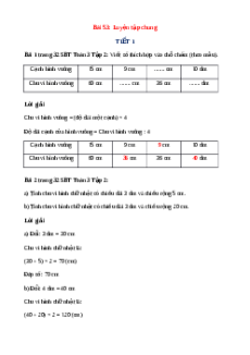 VBT Toán lớp 3 Bài 53 (Kết nối tri thức): Luyện tập chung