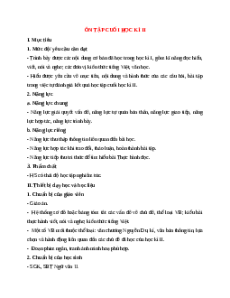 Giáo án Ôn tập học kì 2 (2024) Ngữ văn 11 Kết nối tri thức
