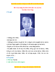 Tác giả - tác phẩm Bài 2: Quà tặng của thiên nhiên Ngữ văn 7 Chân trời sáng tạo