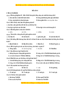Đề thi giữa kì 1 Địa lý 10 Chân trời sáng tạo (đề 5)