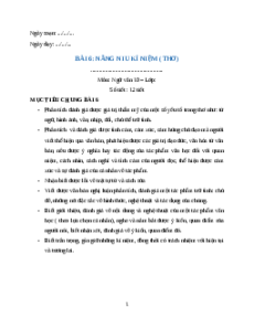 Giáo án Ngữ văn 10 Học kì 2 Chân trời sáng tạo